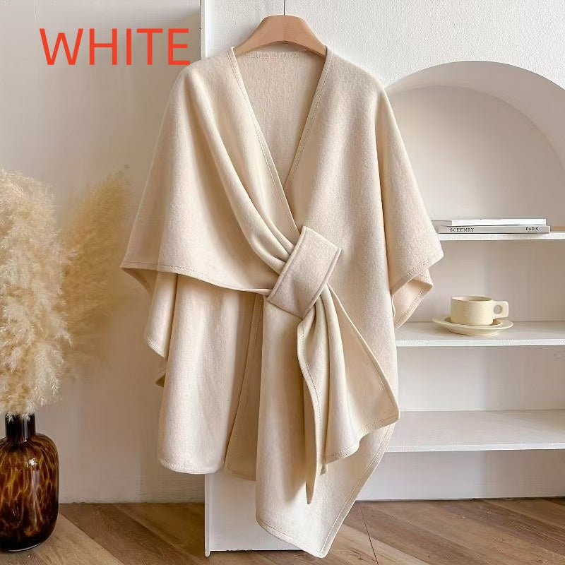 Danis Fur Collar Cape And Shawl