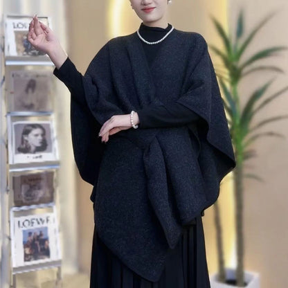 Danis Fur Collar Cape And Shawl