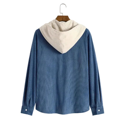 Striped Cardigan Shirt Men's Button Corduroy