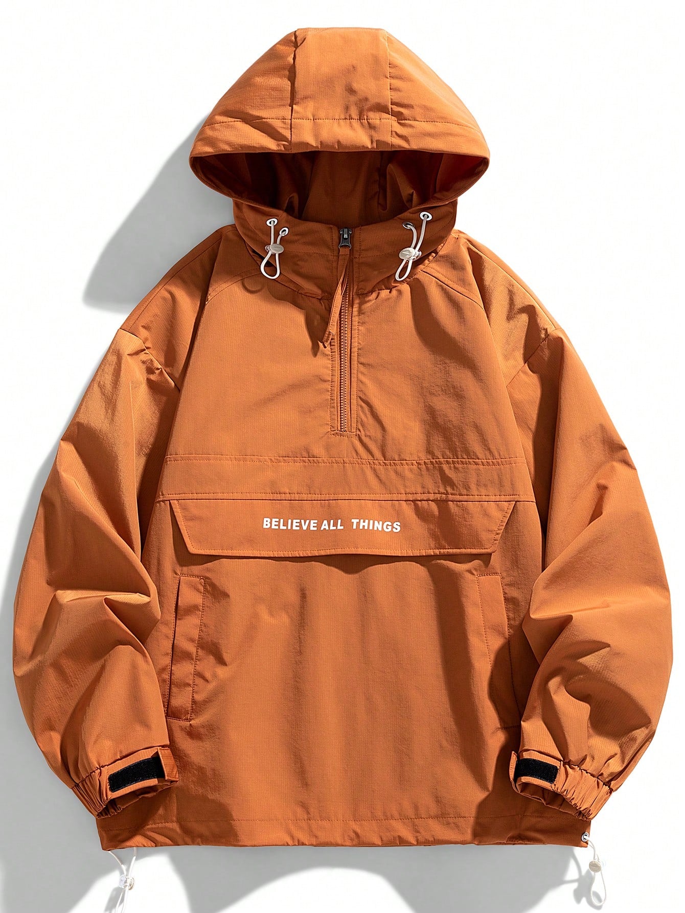 Drawstring Hooded Jacket Spring Outerwear