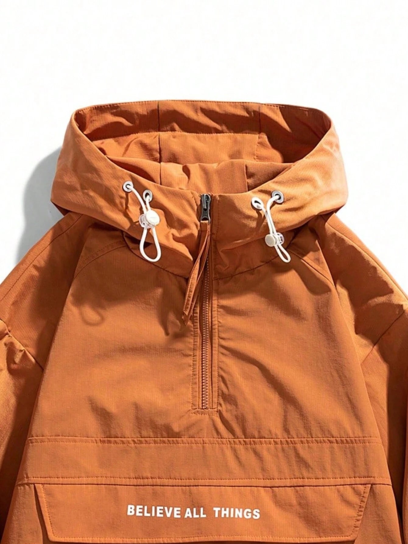 Drawstring Hooded Jacket Spring Outerwear