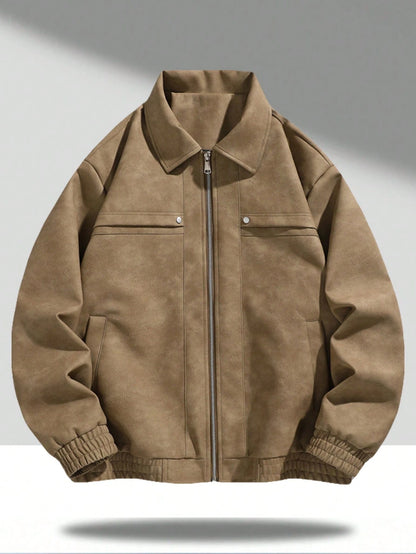Vintage Prestige Leather Zip Jacket