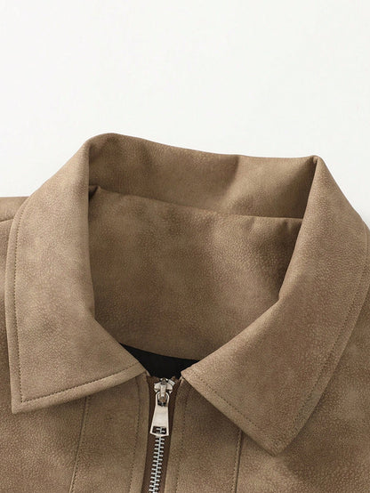 Vintage Prestige Leather Zip Jacket