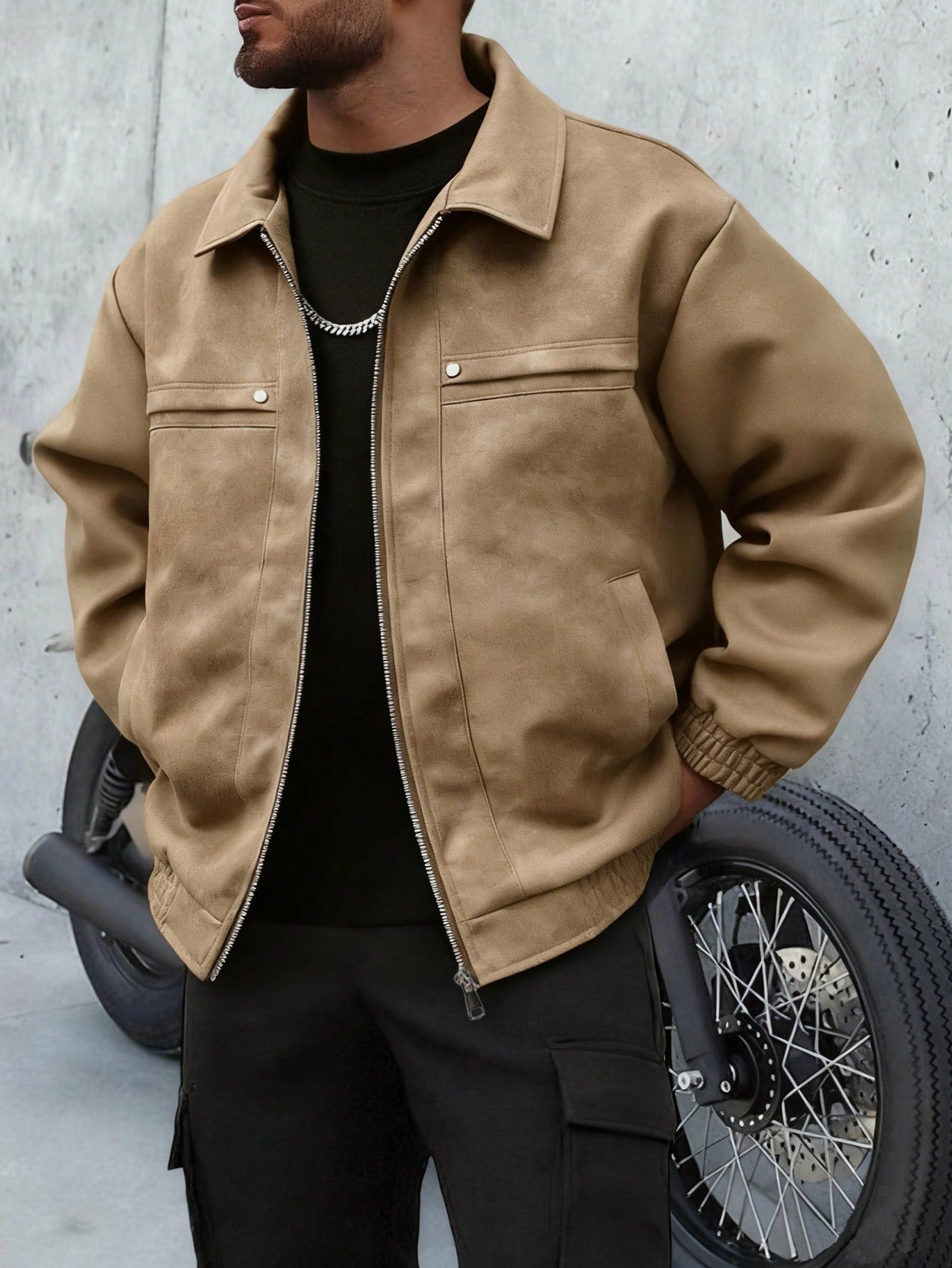 Vintage Prestige Leather Zip Jacket