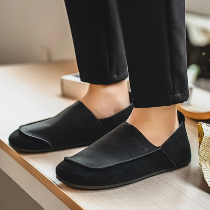 Harland Suede & Leather Slip-Ons