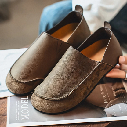Harland Suede & Leather Slip-Ons