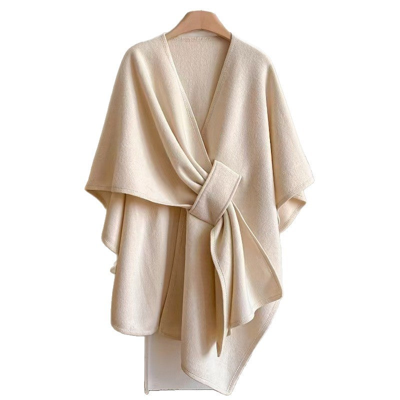 Danis Fur Collar Cape And Shawl
