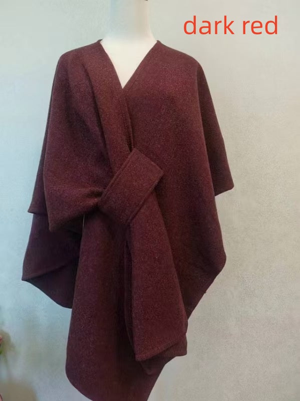 Danis Fur Collar Cape And Shawl