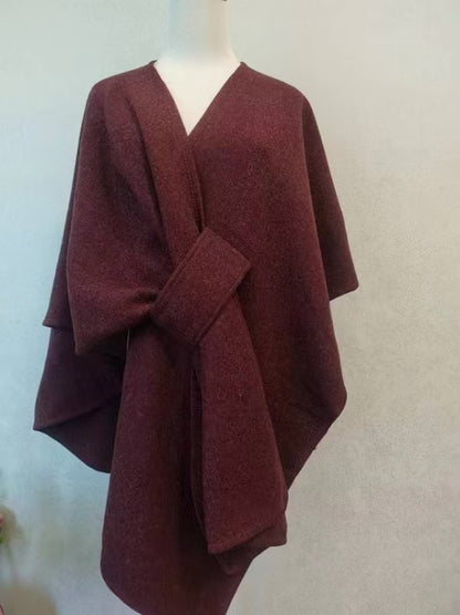 Danis Fur Collar Cape And Shawl