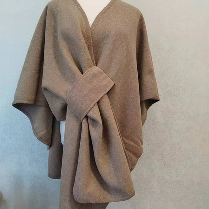 Danis Fur Collar Cape And Shawl