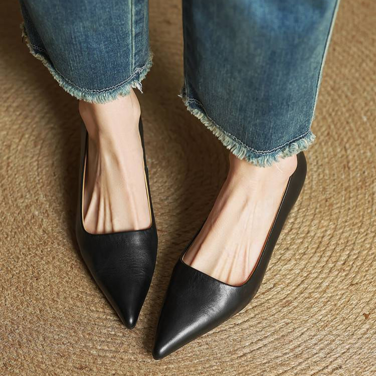 Ellie Genuine Leather Heels