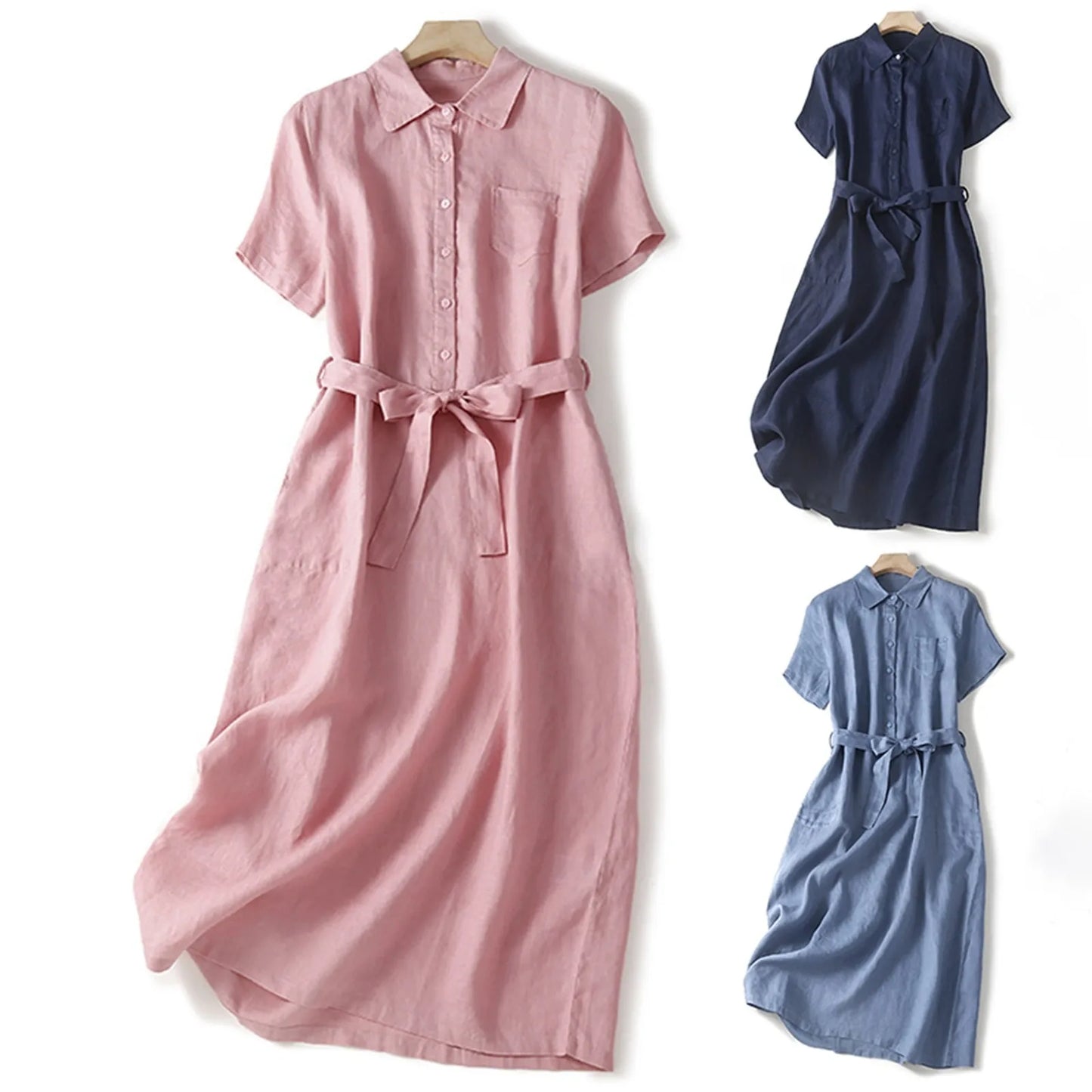 Noa Collared Midi Dress