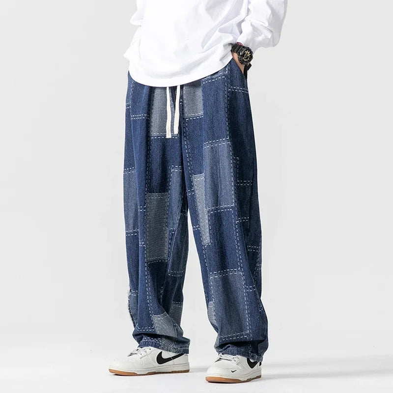 Felder Patchwork Denim Joggers