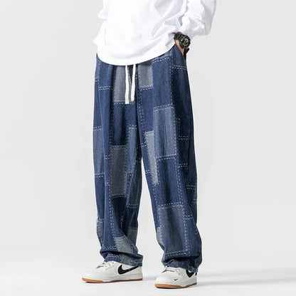 Felder Patchwork Denim Joggers