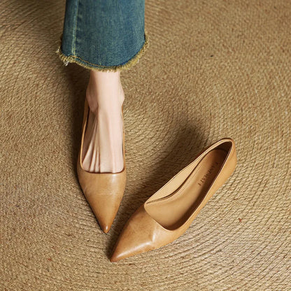 Ellie Genuine Leather Heels