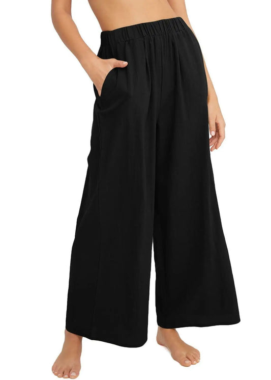 Elvarya Lazy Style Wide Leg Pants