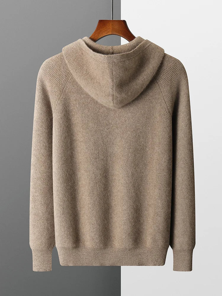 Merino Blend Wool Hoodie