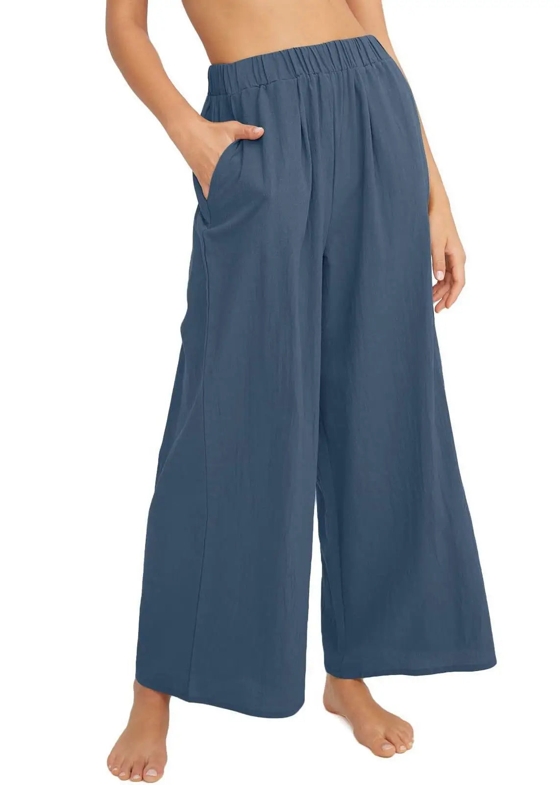 Elvarya Lazy Style Wide Leg Pants