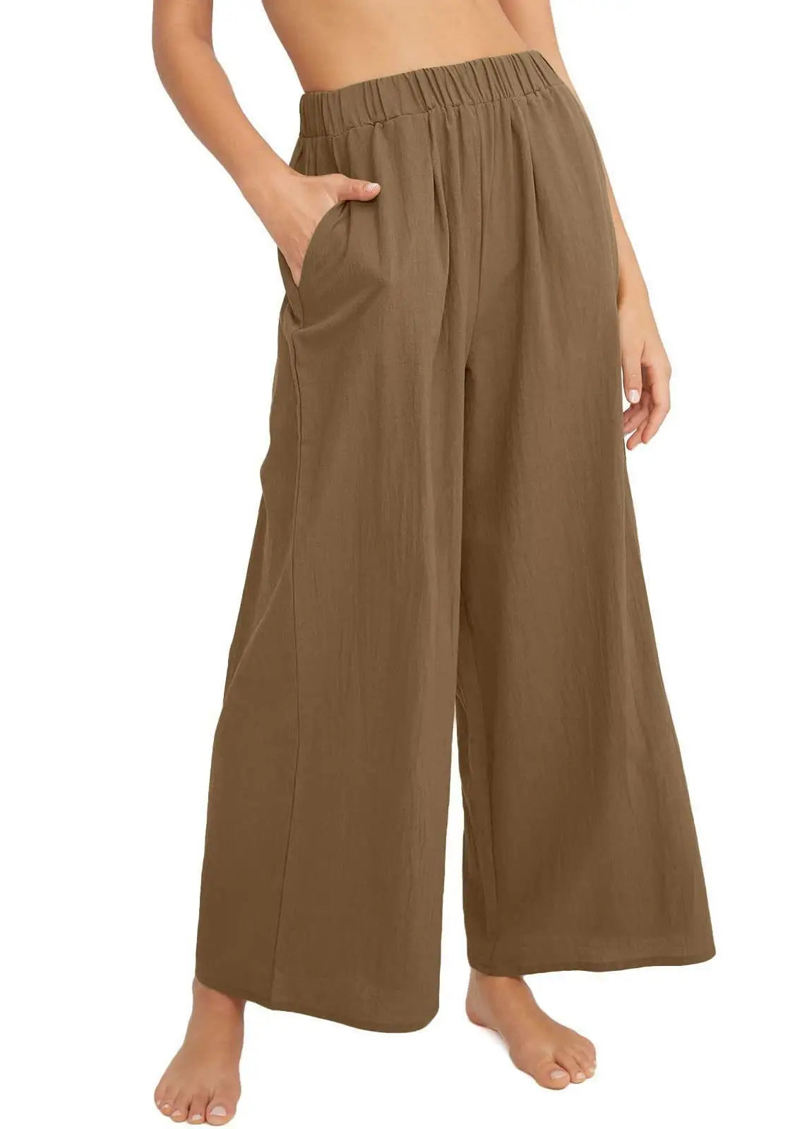 Elvarya Lazy Style Wide Leg Pants