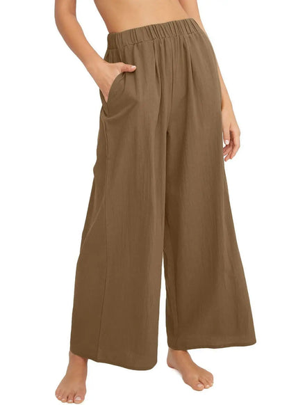 Elvarya Lazy Style Wide Leg Pants