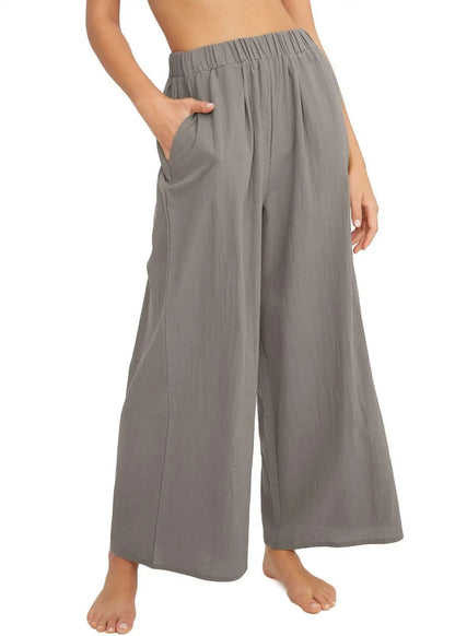 Elvarya Lazy Style Wide Leg Pants