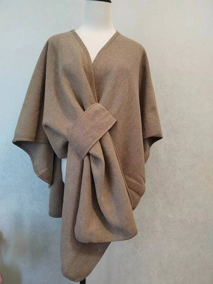 Danis Fur Collar Cape And Shawl