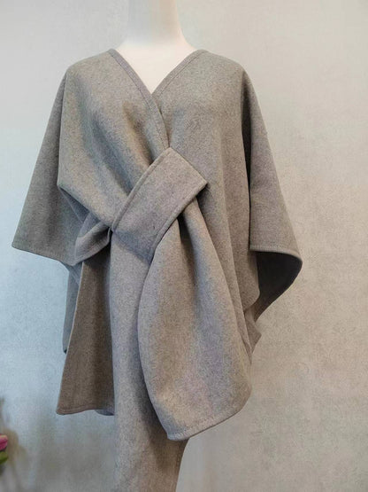Danis Fur Collar Cape And Shawl