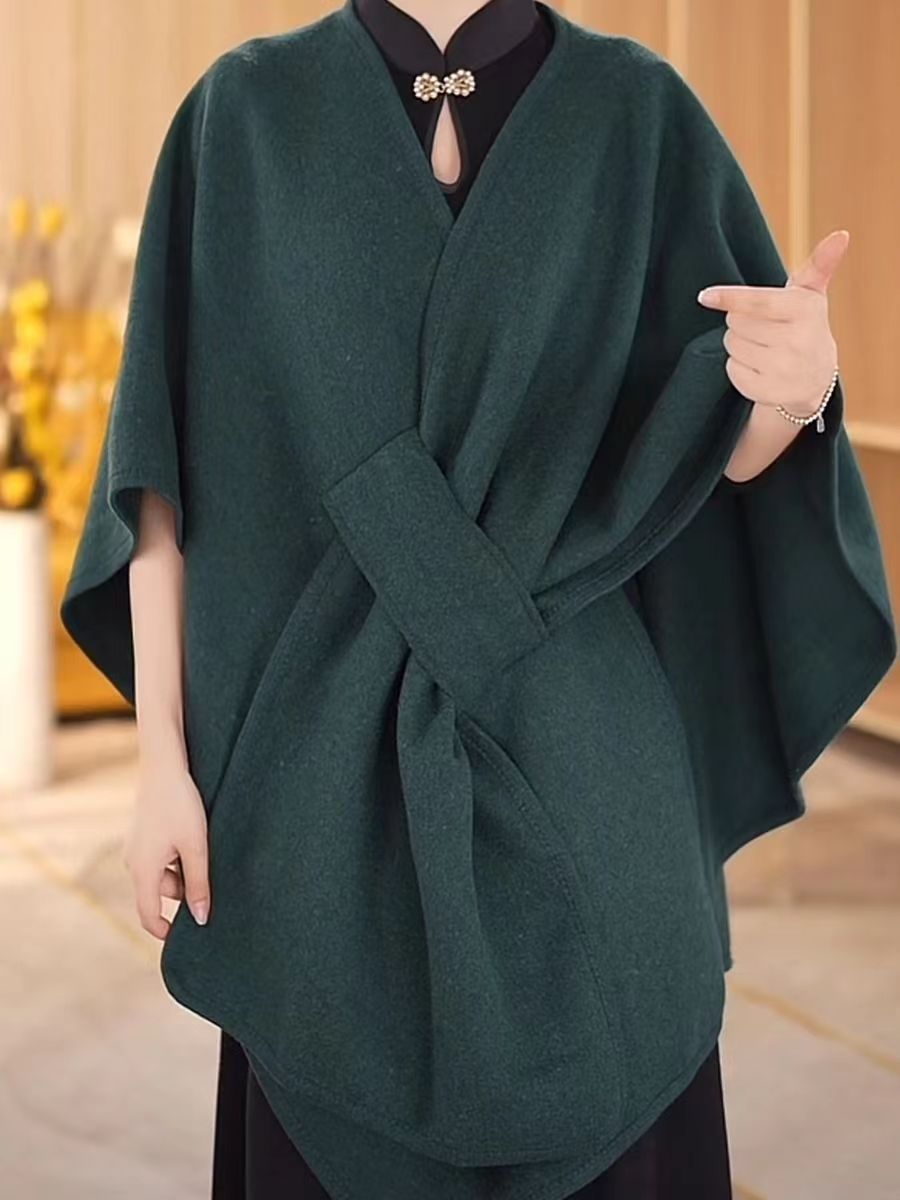 Danis Fur Collar Cape And Shawl