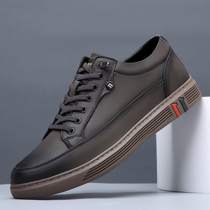 ShadowStride Leather Comfort Sneakers