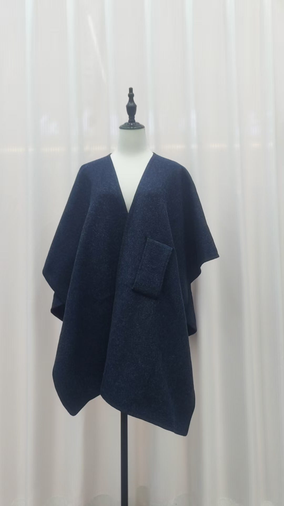 Danis Fur Collar Cape And Shawl