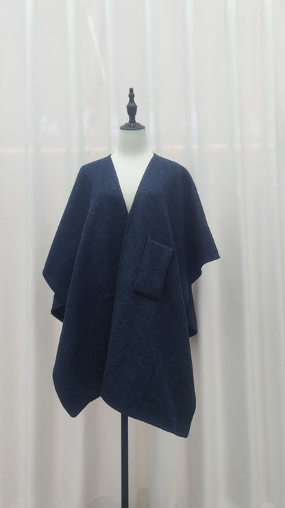 Danis Fur Collar Cape And Shawl