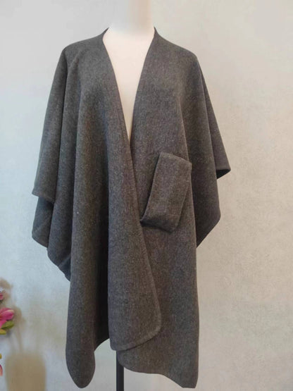 Danis Fur Collar Cape And Shawl