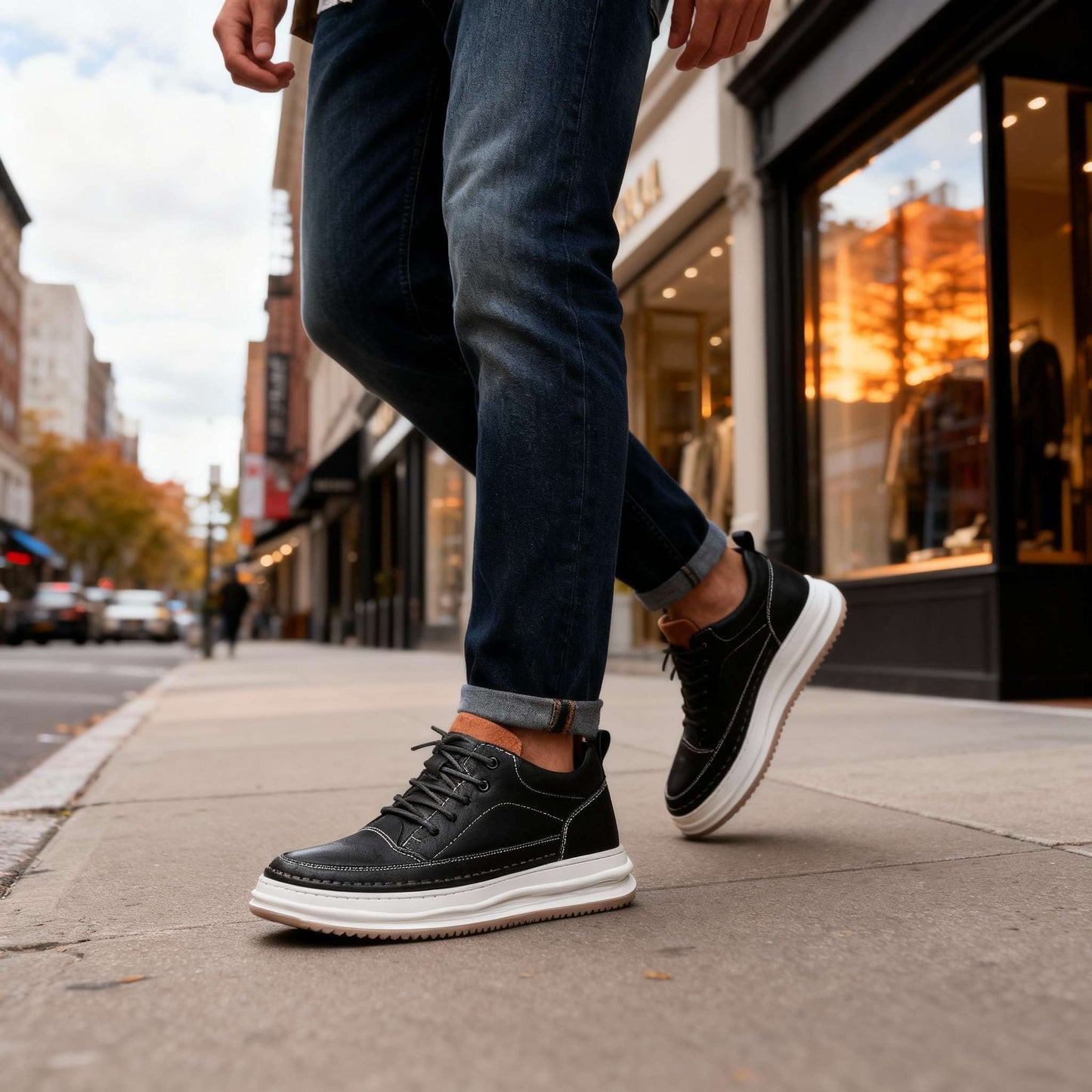 Albert Johnson Leather Sneakers