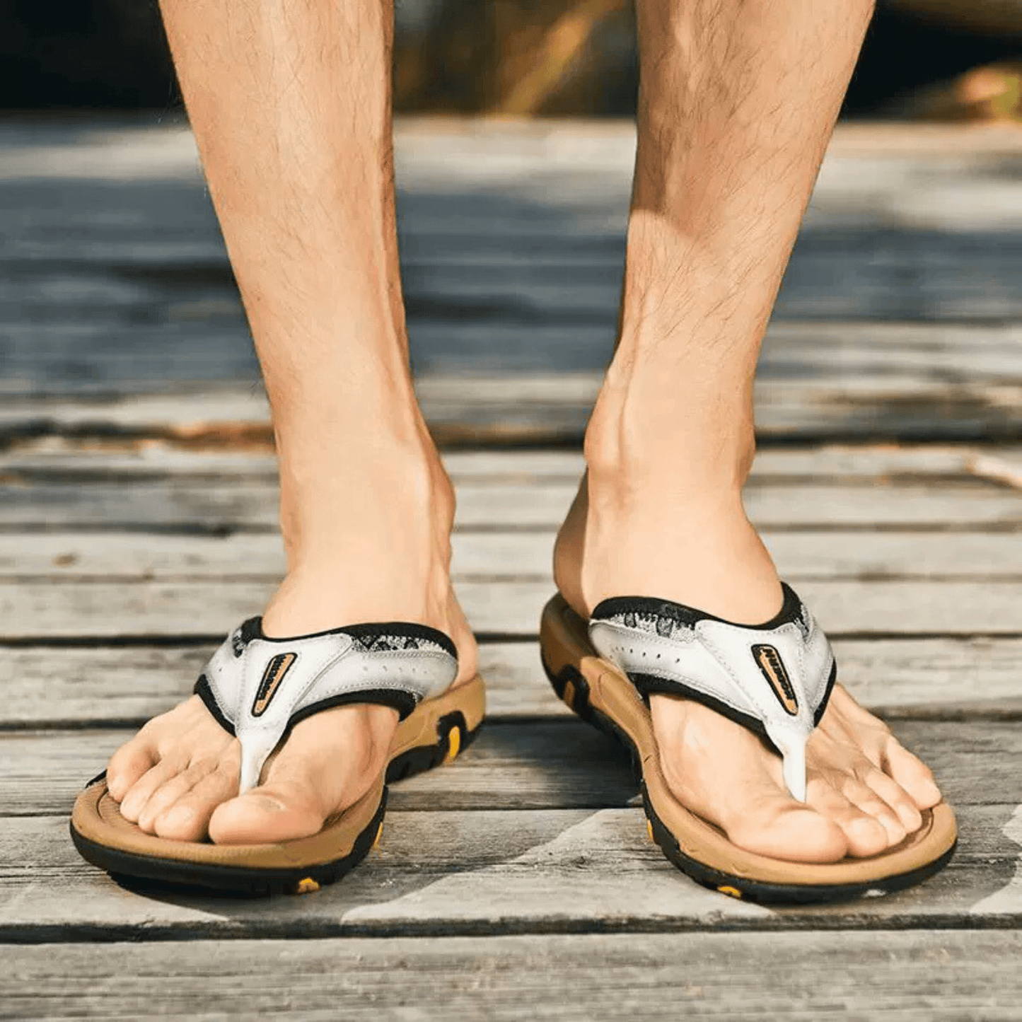 AeroStep Leather Slippers