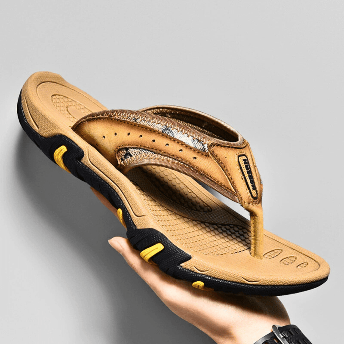AeroStep Leather Slippers