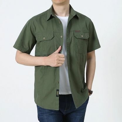 Emerson Half Sleeve Cotton Over Shirt